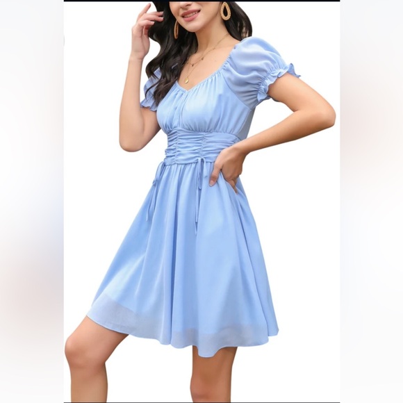 Blue dress women’s size medium Exlura - Picture 1 of 14